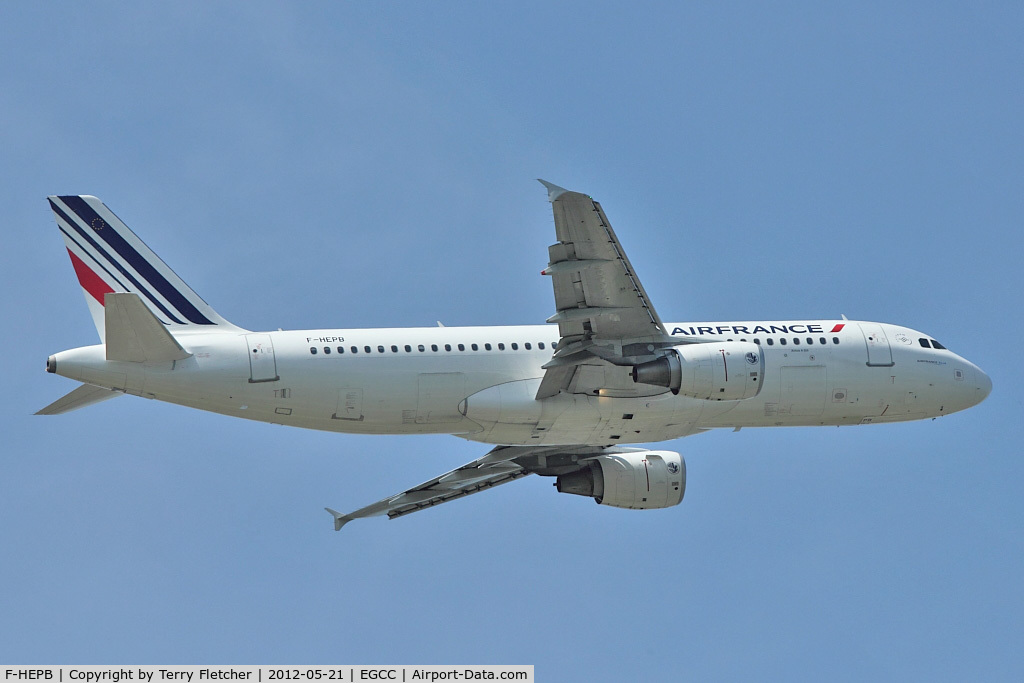 F-HEPB, 2010 Airbus A320-214 C/N 4241, Air France A320 at Manchester