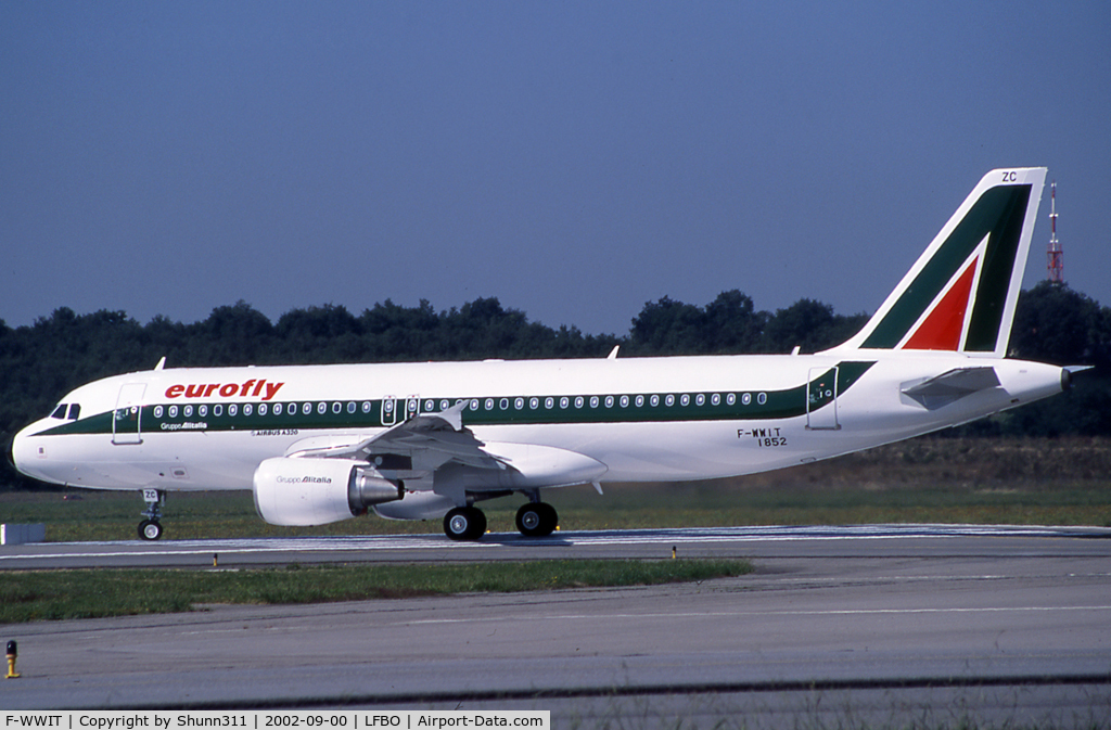F-WWIT, 2002 Airbus A320-214 C/N 1852, C/n 1852 - To be I-EEZC