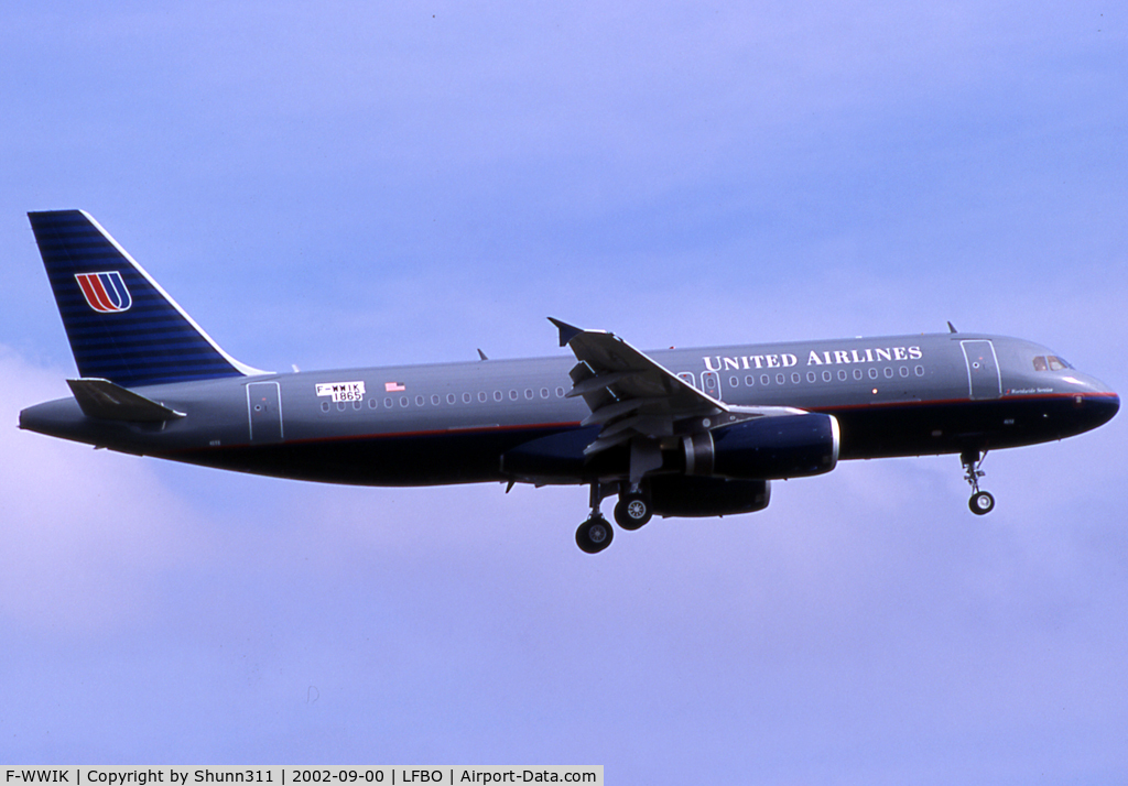 F-WWIK, 2002 Airbus A320-232 C/N 1865, C/n 1865 - To be N498UA
