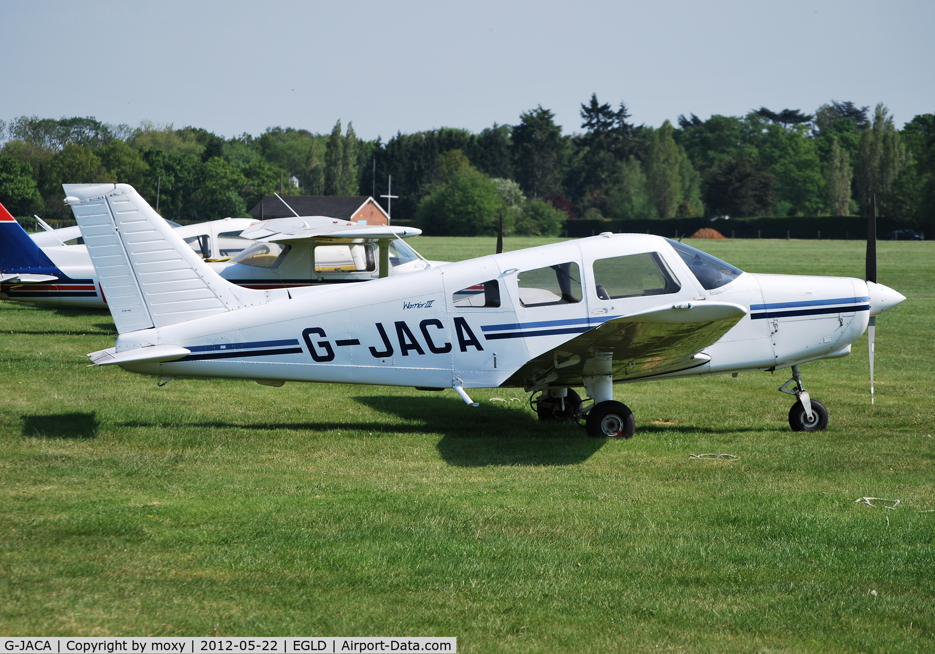 G-JACA, 2001 Piper PA-28-161 Warrior II C/N 28-42139, Cherokee Warrior III at Denham. Ex N5328Q