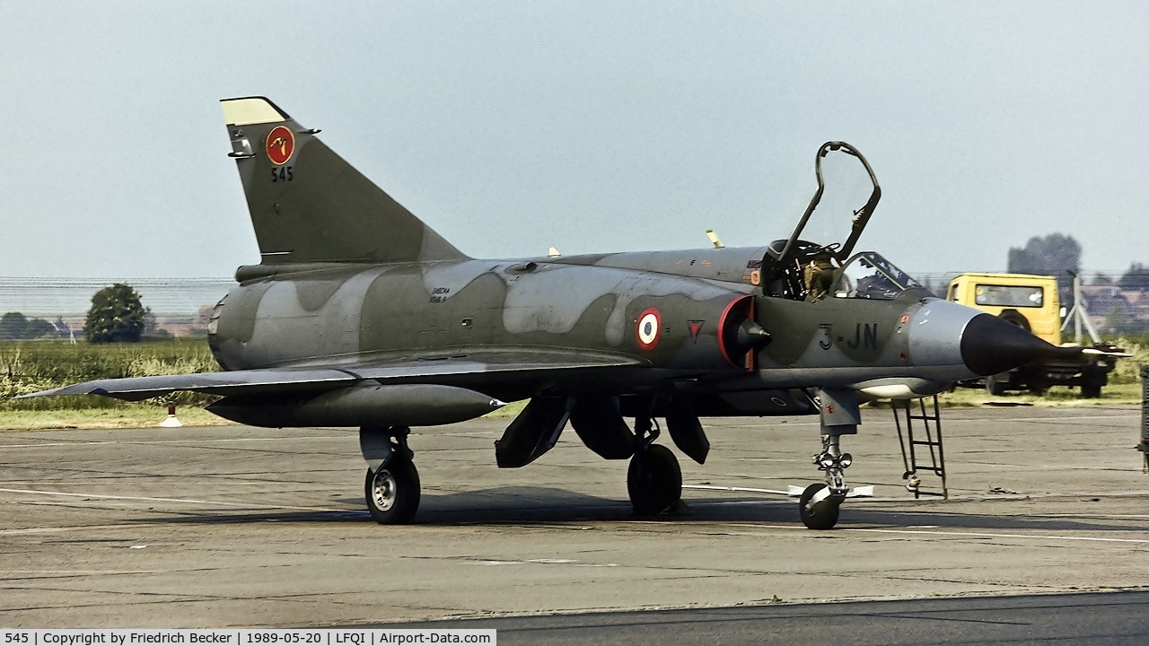 545, Dassault Mirage IIIE C/N 545, flightline at Cambrai AB