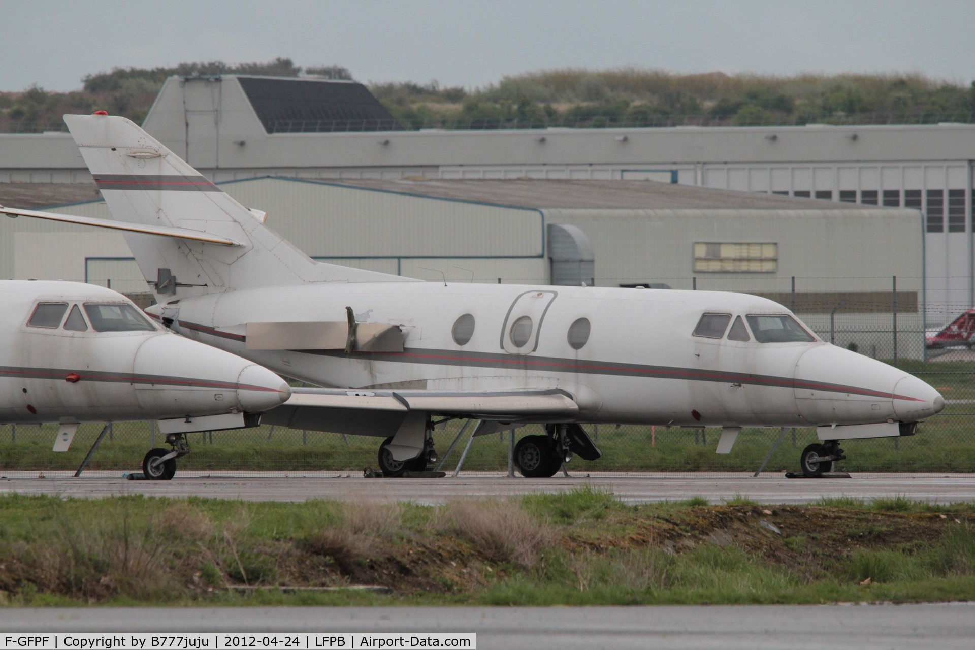 F-GFPF, 1976 Dassault Falcon 10 C/N 68, store at Le Bourget