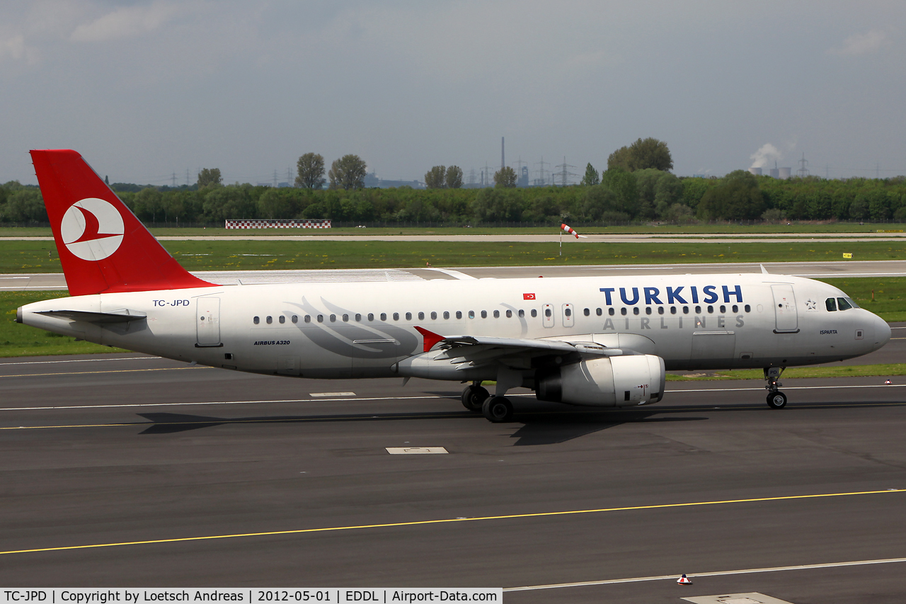 TC-JPD, 2006 Airbus A320-232 C/N 2934, THY1526 Dusseldorf to Istanbul, Ataturk (IST)