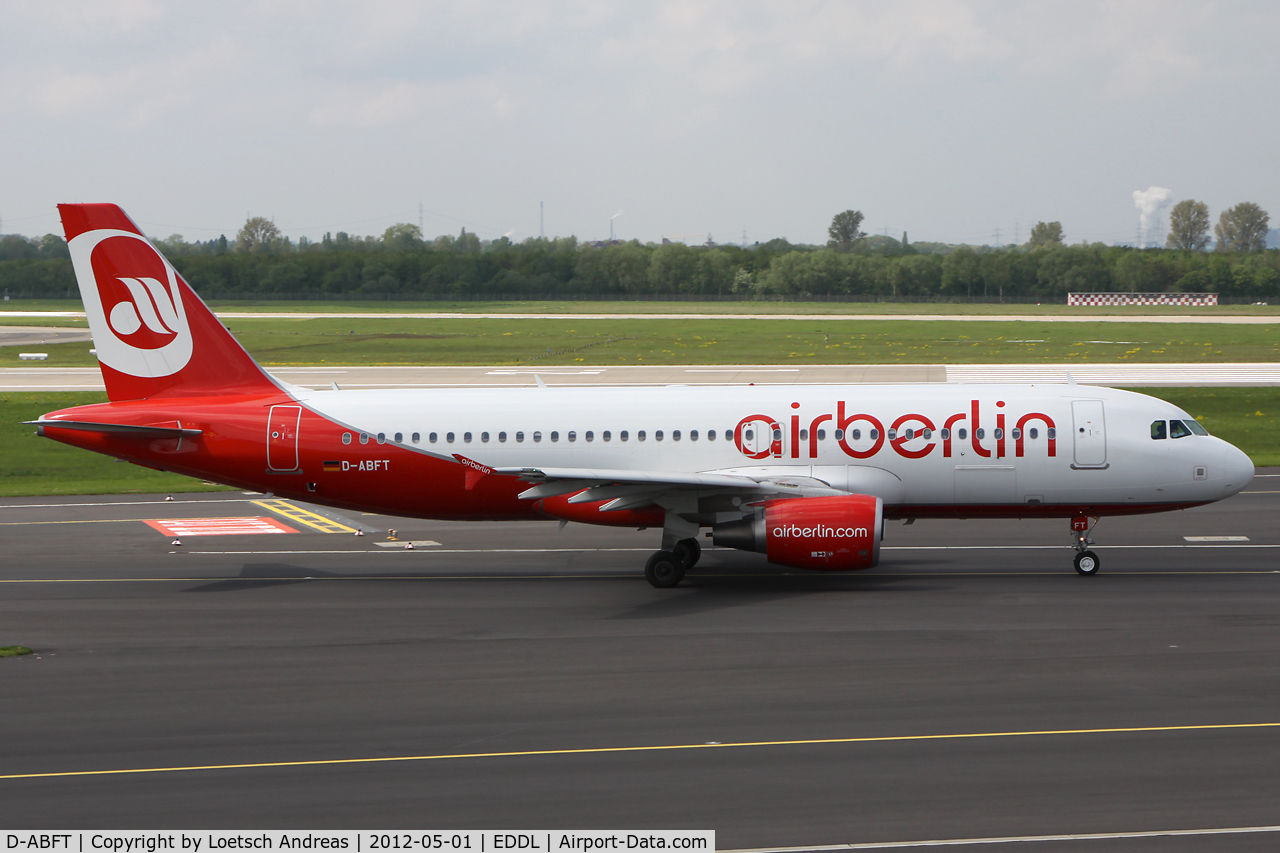 D-ABFT, 2011 Airbus A320-214 C/N 4674, BER6444 Dusseldorf to Berlin, Tegel (TXL)
