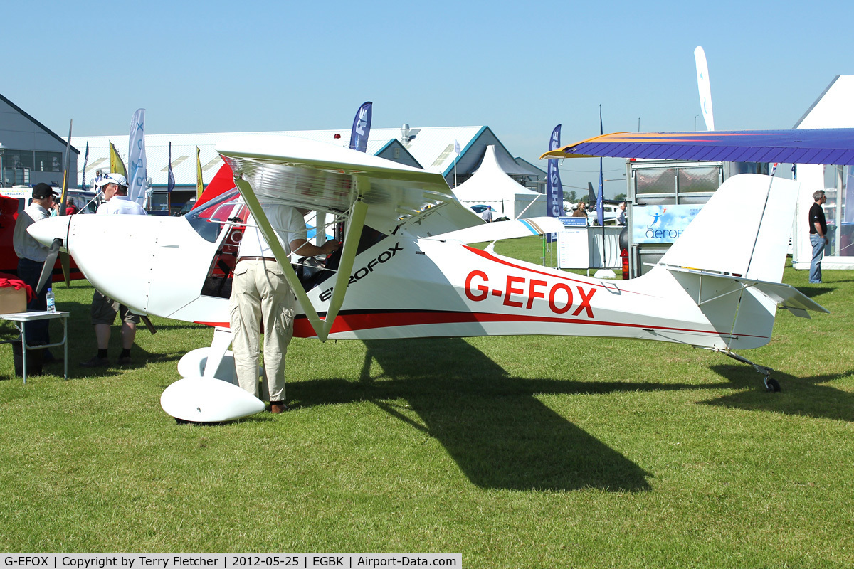 G-EFOX, 2011 Aeropro Eurofox 912(1) C/N BMAA/HB/604, Exhibited in the static display at 2012 AeroExpo at Sywell