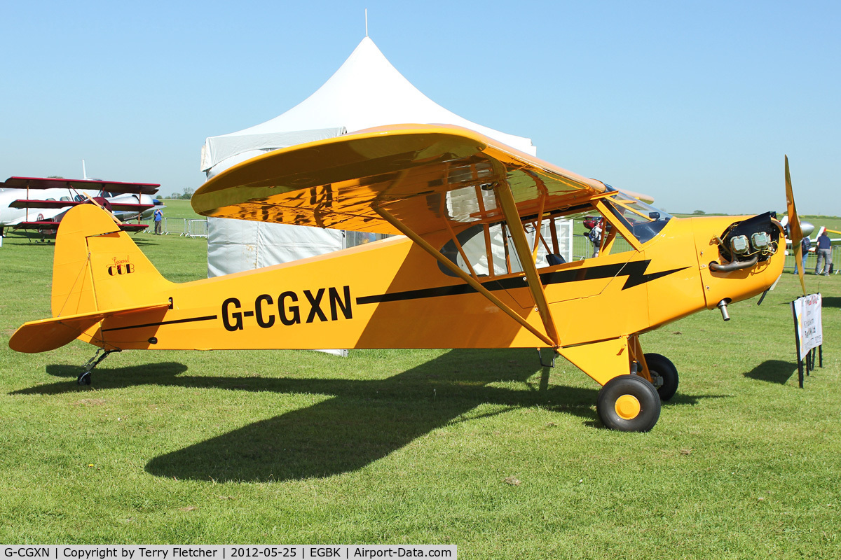 G-CGXN, 2011 American Legend AL3C-100 Cub C/N LAA 373-15028, Exhibited in the static display at 2012 AeroExpo at Sywell