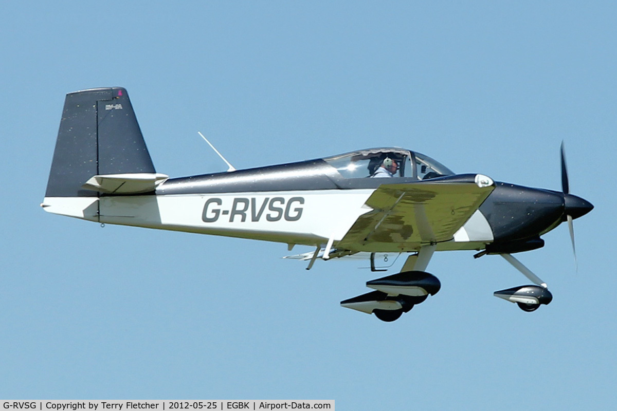 G-RVSG, 2004 Vans RV-9A C/N PFA 320-14265, A visitor to Sywell , on Day 1 of 2012 AeroExpo