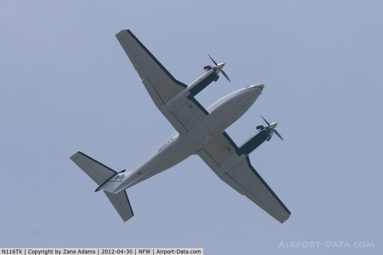N116TX, 1999 Raytheon Aircraft Company B200 C/N BB-1685, Flying over NAS Fort Worth