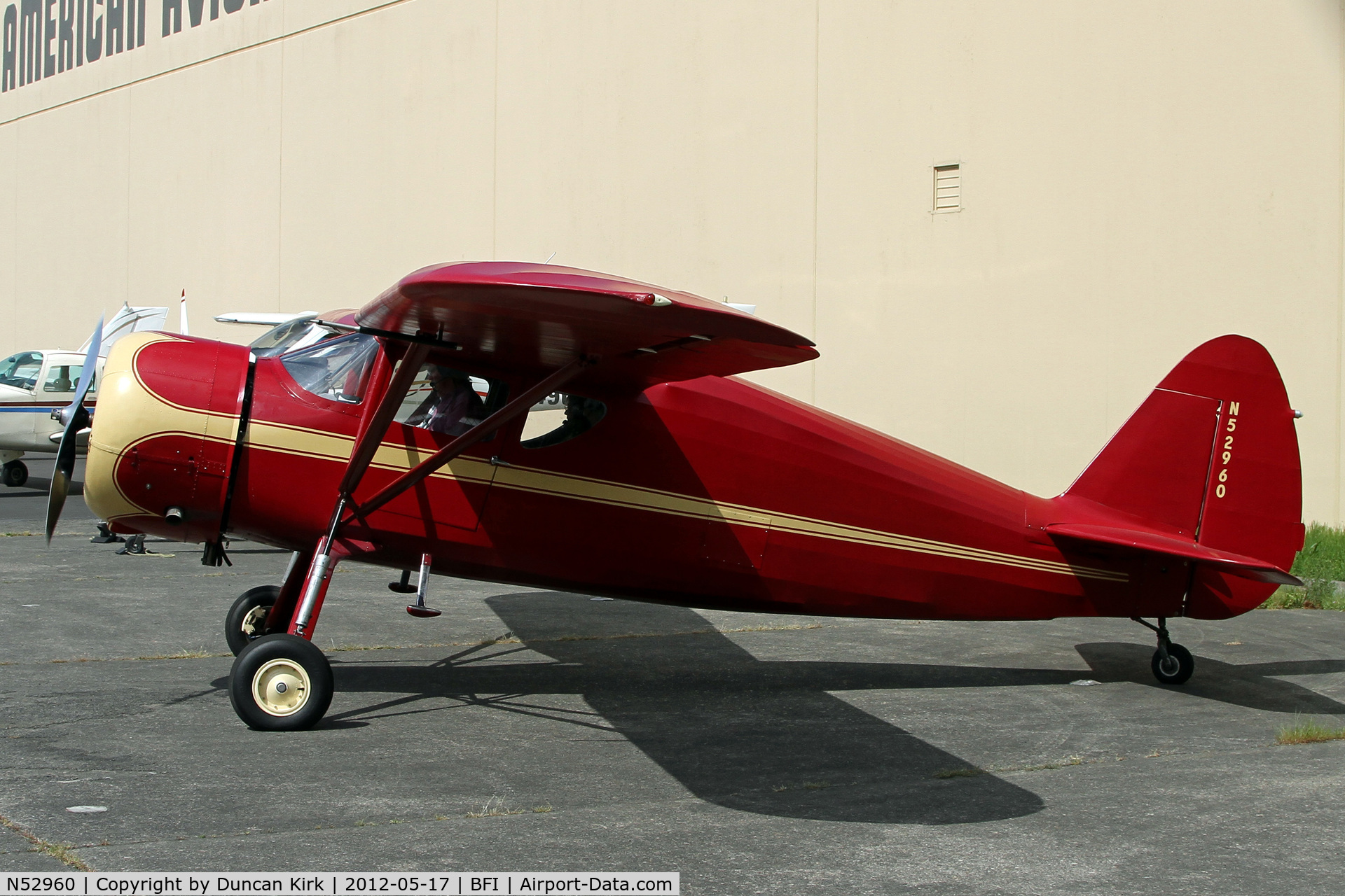 N52960, 1939 Fairchild 24W-9 C/N W9-115, Beauty stashed on a FBO corporate ramp