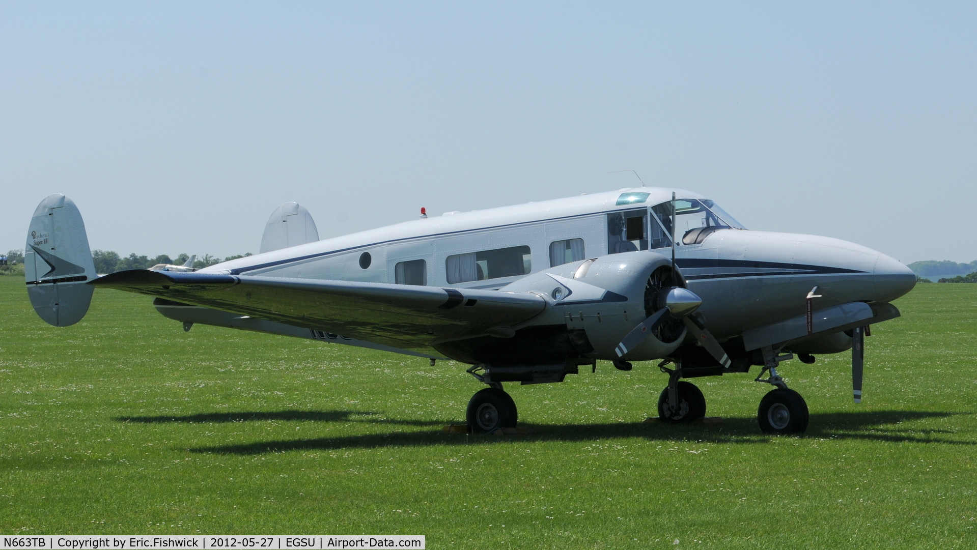 N663TB, 1964 Beech H-18 Tri-Gear C/N BA-663, 3. N663TB at IWM Duxford Jubilee Airshow, May 2012.