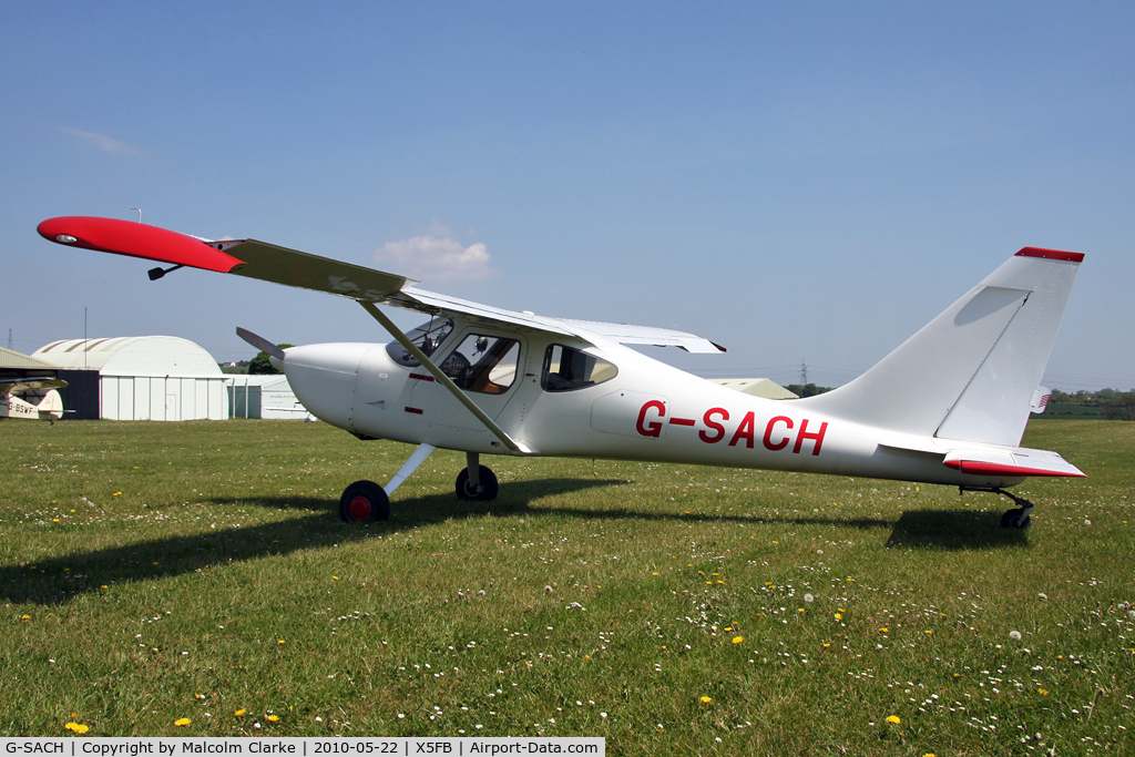 G-SACH, 2002 Stoddard-Hamilton Glastar C/N PFA 295-13088, Glastar, Fishburn Airfield, May 2010.