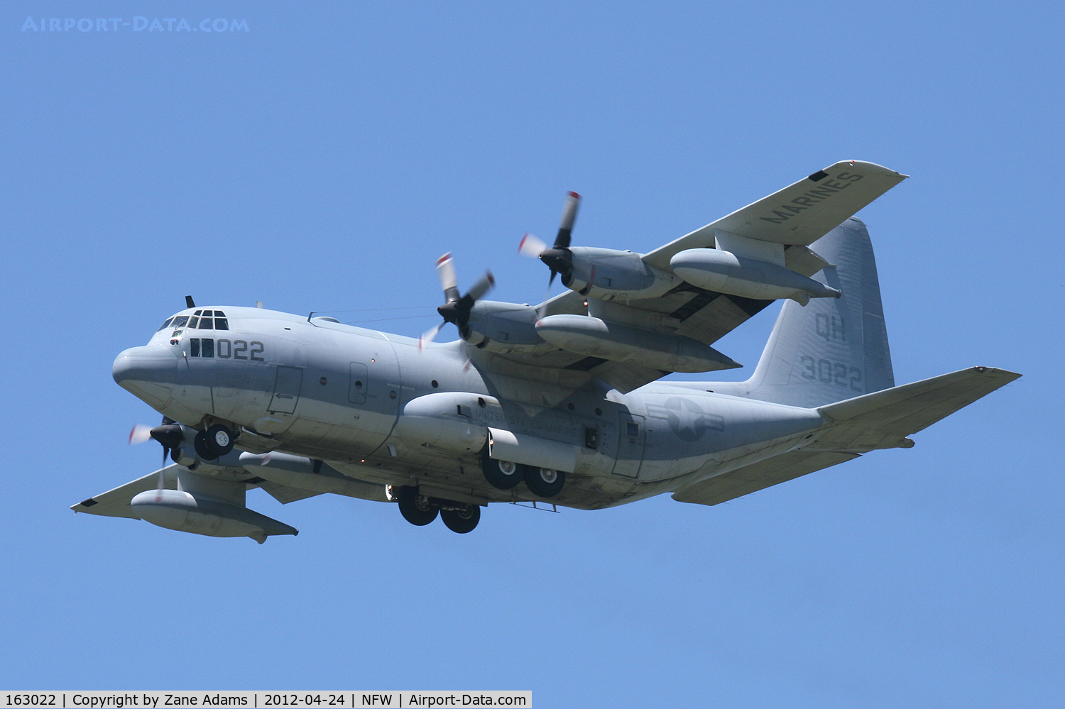 163022, 1984 Lockheed KC-130T Hercules C/N 382-5040, Landing at NAS JRB Fort Worth