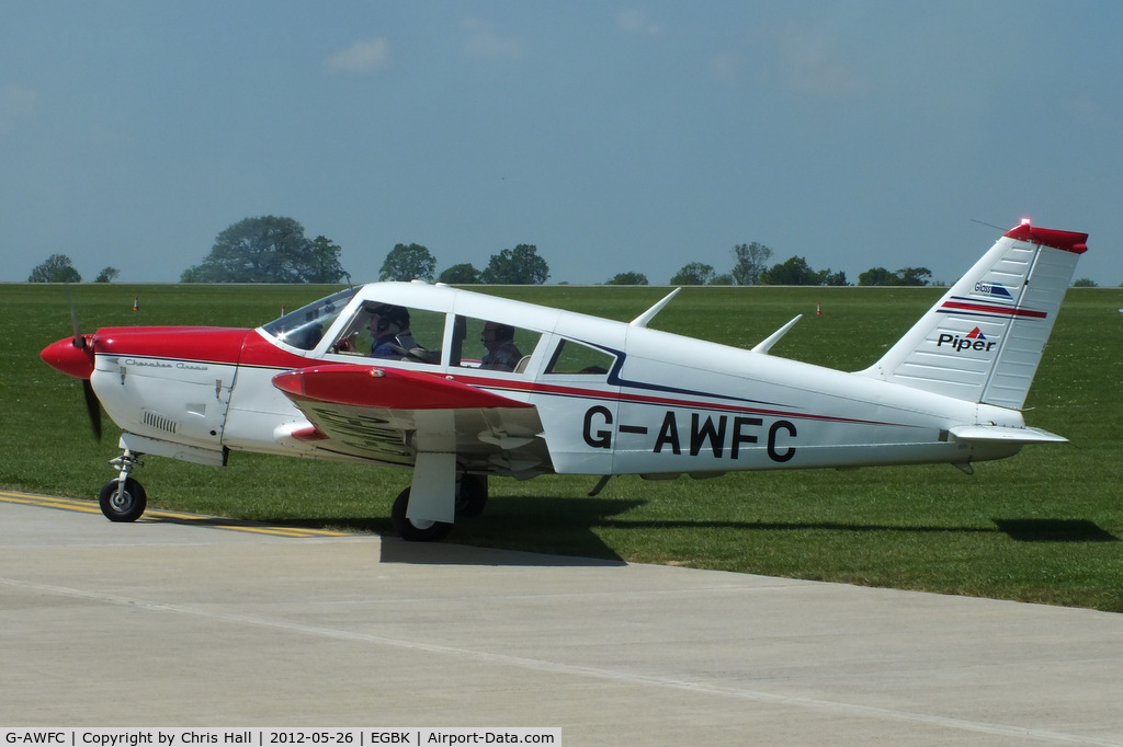 G-AWFC, 1968 Piper PA-28R-180 Cherokee Arrow C/N 28R-30670, at AeroExpo 2012
