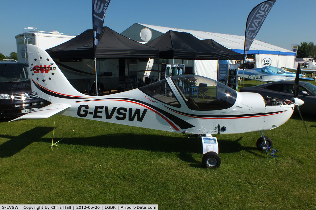 G-EVSW, 2012 Evektor-Aerotechnik Sportstar C/N LAA 315C-15105, at AeroExpo 2012