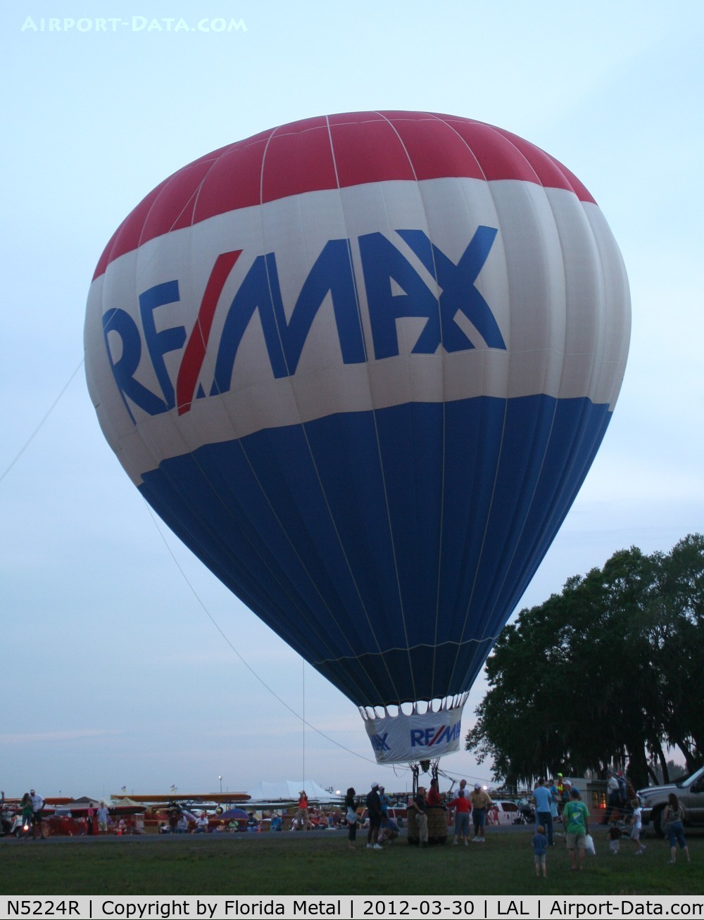N5224R, 2006 Aerostar International Inc S-57A C/N S57A-3246, Remax balloon