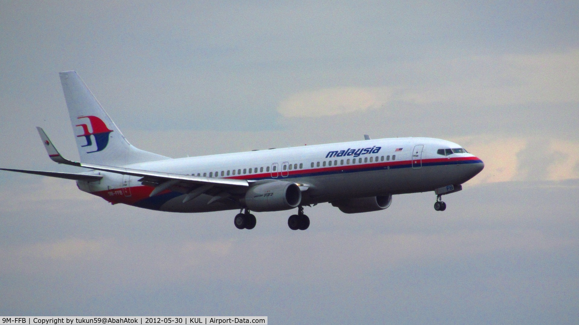 9M-FFB, 2006 Boeing 737-8Q8 C/N 30702, Malaysia Airlines