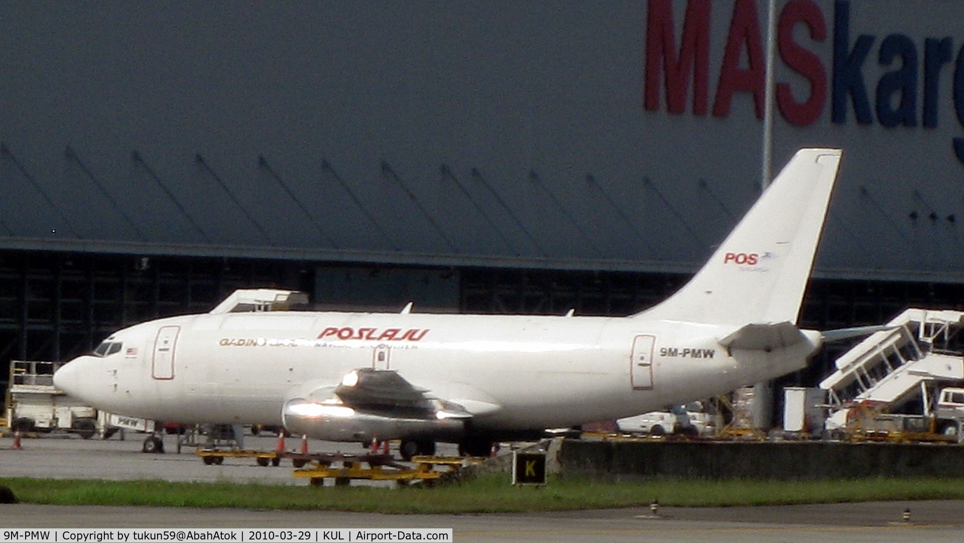 9M-PMW, 1988 Boeing 737-209F C/N 24197/1581, POS Malaysia (Transmile Air Services)
