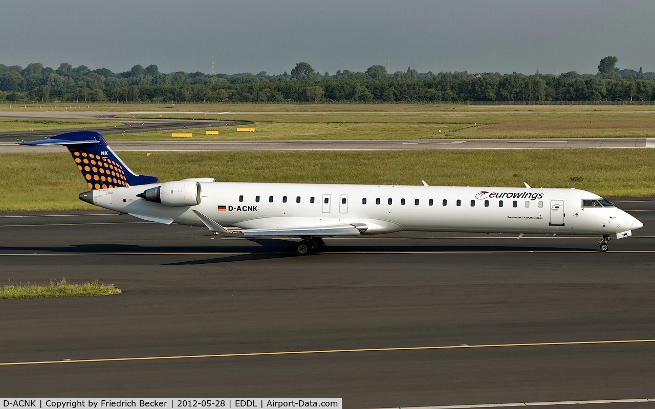 D-ACNK, 2010 Bombardier CRJ-900LR (CL-600-2D24) C/N 15251, taxying to the active