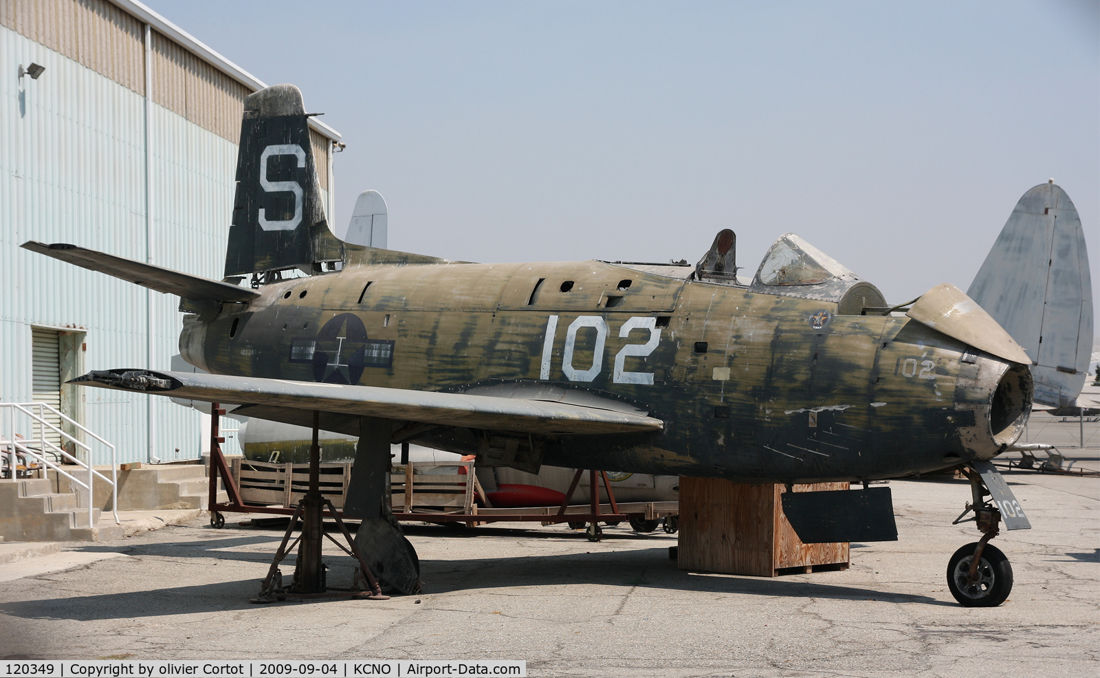 120349, North American FJ-1 Fury C/N 141-38401, Yanks museum reserve