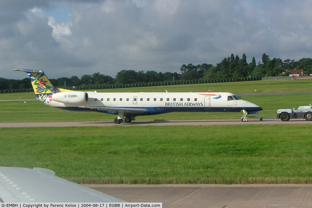 G-EMBH, 1999 Embraer EMB-145EU (ERJ-145EU) C/N 145107, Birmingham
