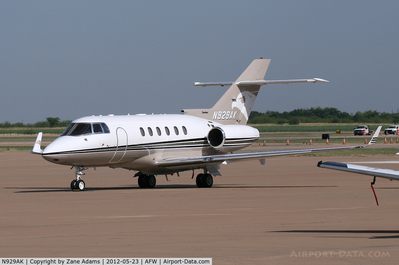 N929AK, 2003 Raytheon Hawker 800XP C/N 258627, At Alliance Airport - Fort Worth, TX