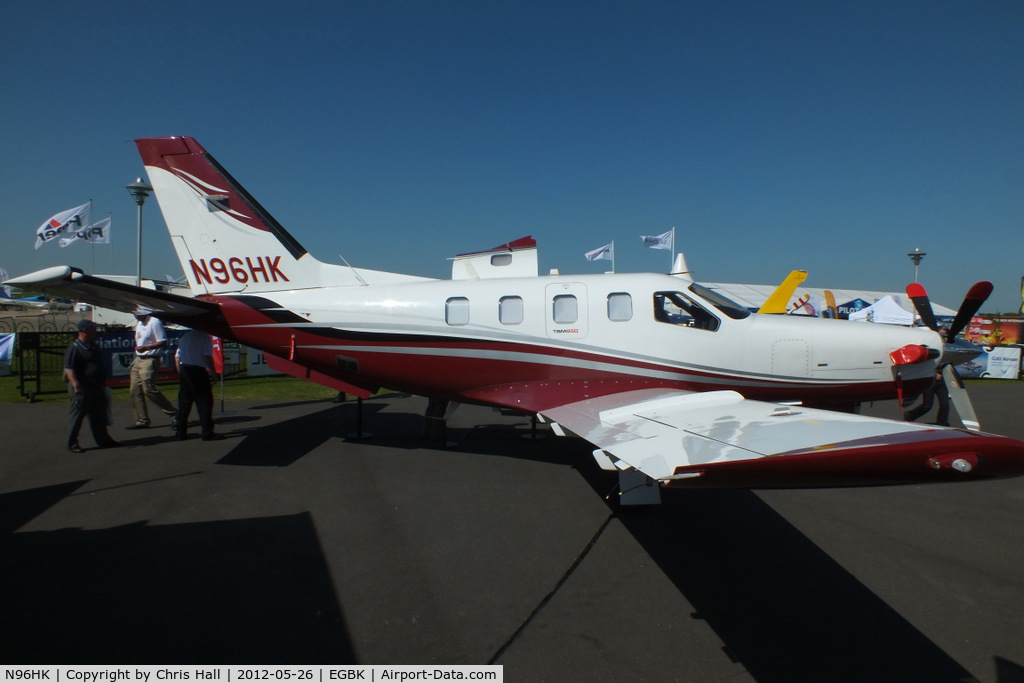 N96HK, Socata TBM-700 C/N 512, at AeroExpo 2012