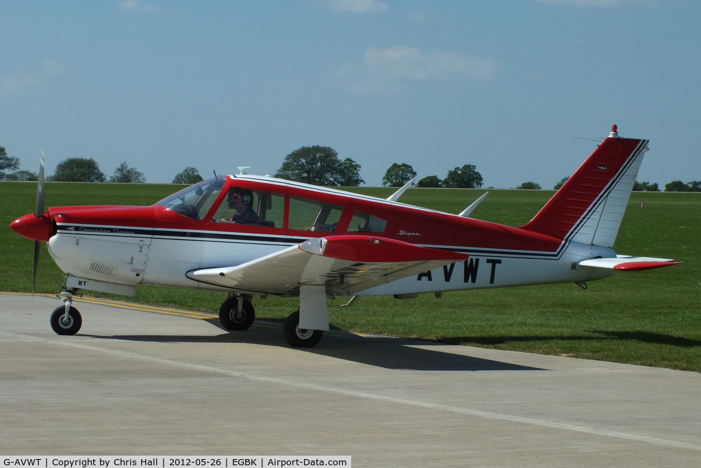 G-AVWT, 1968 Piper PA-28R-180 Cherokee Arrow C/N 28R-30362, at AeroExpo 2012