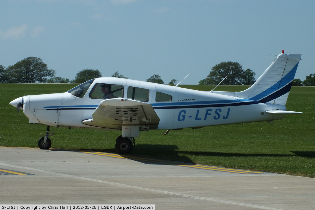G-LFSJ, 1979 Piper PA-28-161 Cherokee Warrior II C/N 28-7916536, at AeroExpo 2012