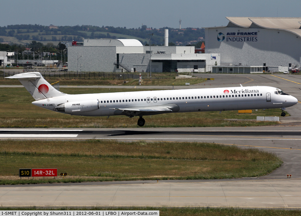 I-SMET, 1987 McDonnell Douglas MD-82 (DC-9-82) C/N 49531, Landing rwy 14R with new c/s... Vueling Airlines flight...