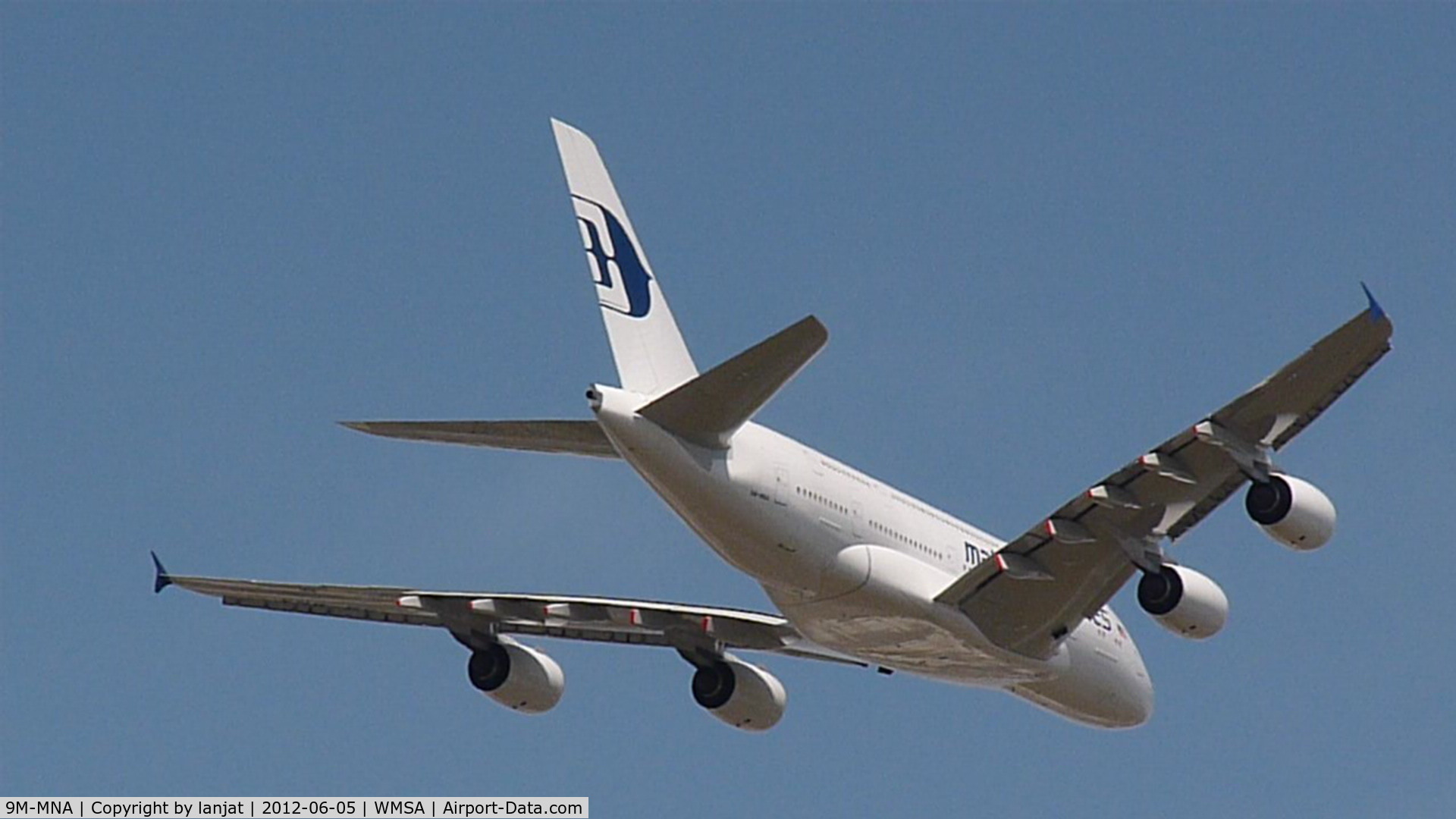 9M-MNA, 2011 Airbus A380-841 C/N 078, Fly pass over WMSA