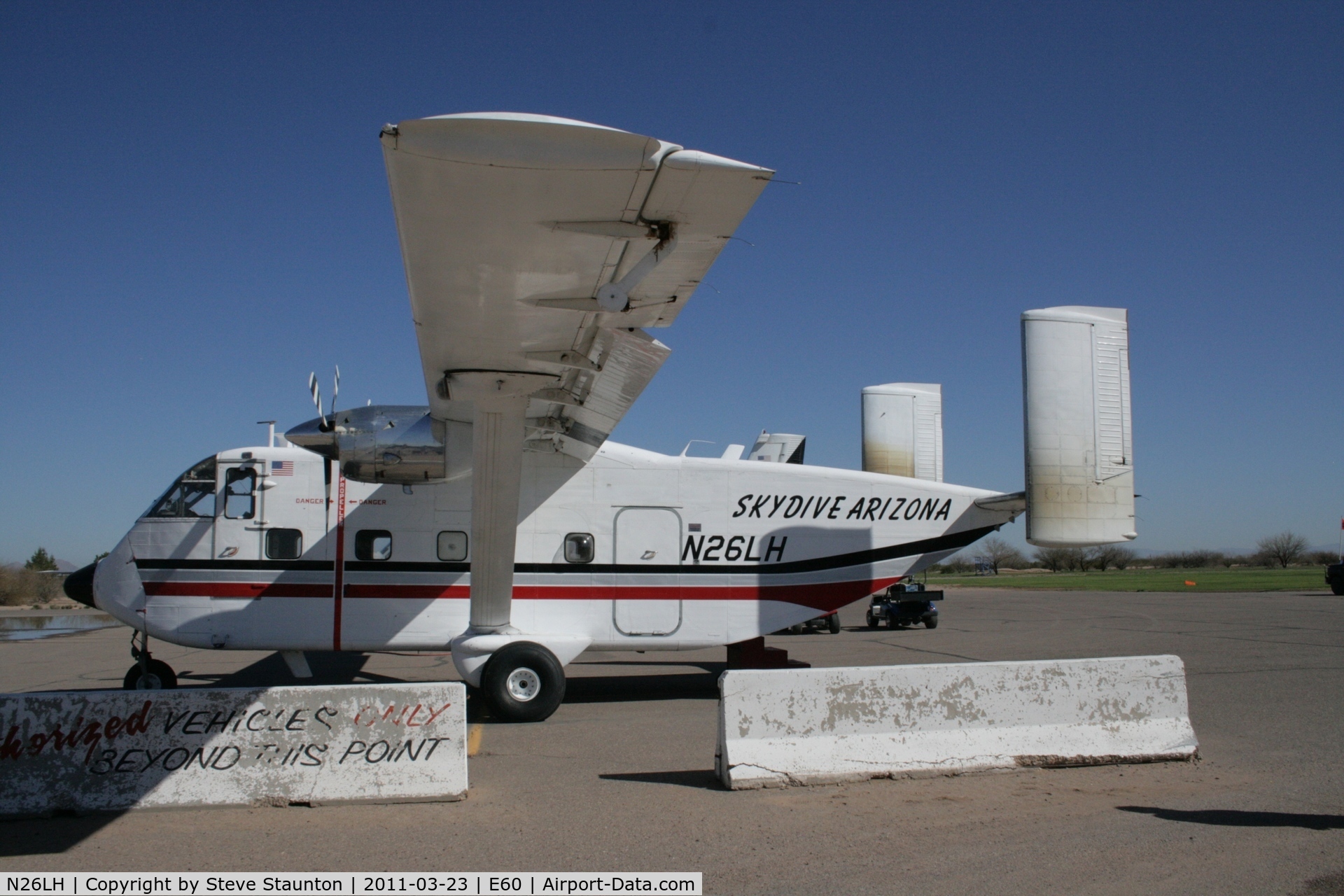 N26LH, 1974 Short SC-7 Skyvan C/N SH.1925, Taken at Eloy Airport, in March 2011 whilst on an Aeroprint Aviation tour
