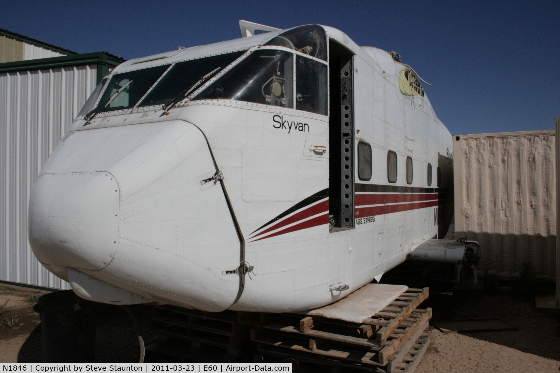 N1846, 1968 Short SC-7 Skyvan 3 C/N SH1846, Taken at Eloy Airport, in March 2011 whilst on an Aeroprint Aviation tour