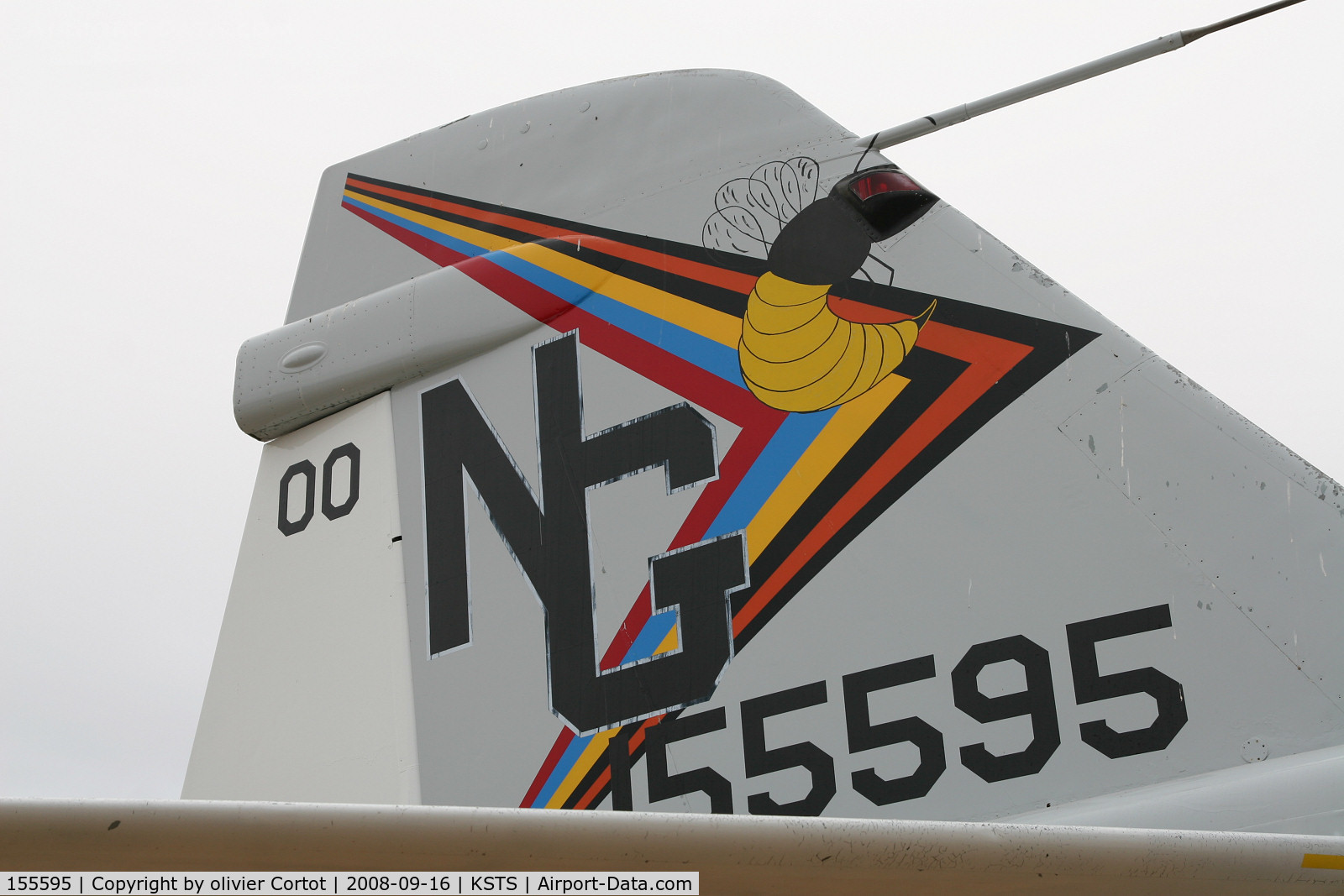 155595, Grumman A-6E Intruder C/N I-321, the tail