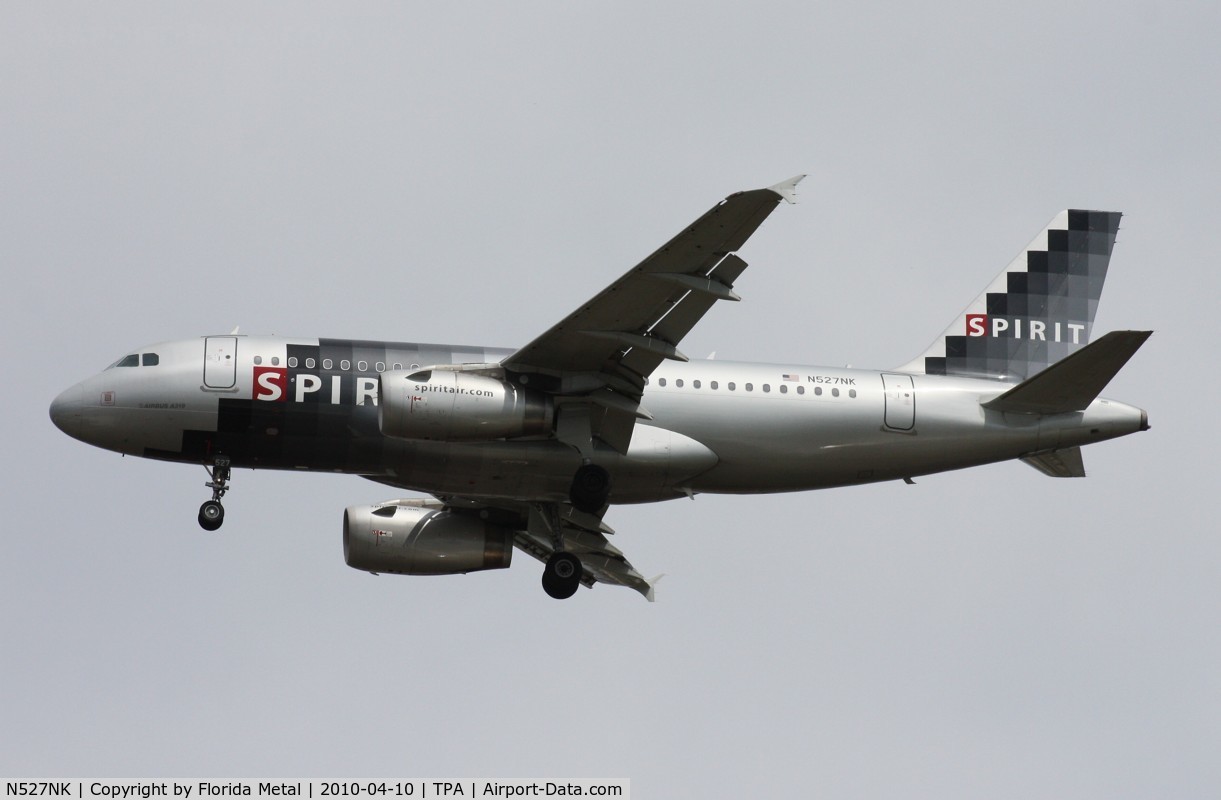 N527NK, 2007 Airbus A319-132 C/N 2978, Spirit A319