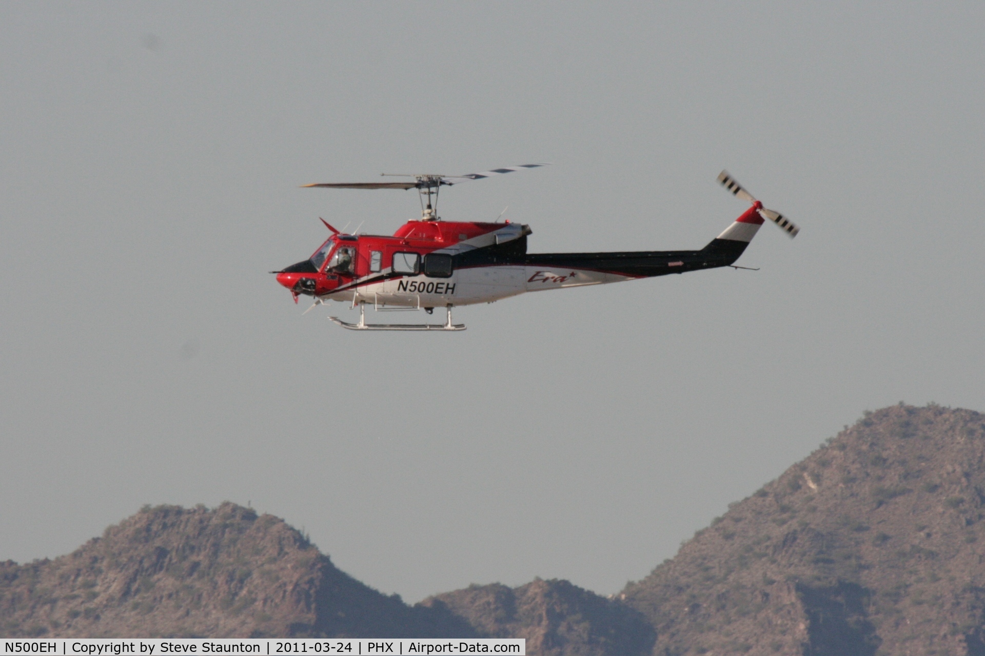 N500EH, Bell 212 C/N 30945, Taken at Phoenix Sky Harbor Airport, in March 2011 whilst on an Aeroprint Aviation tour
