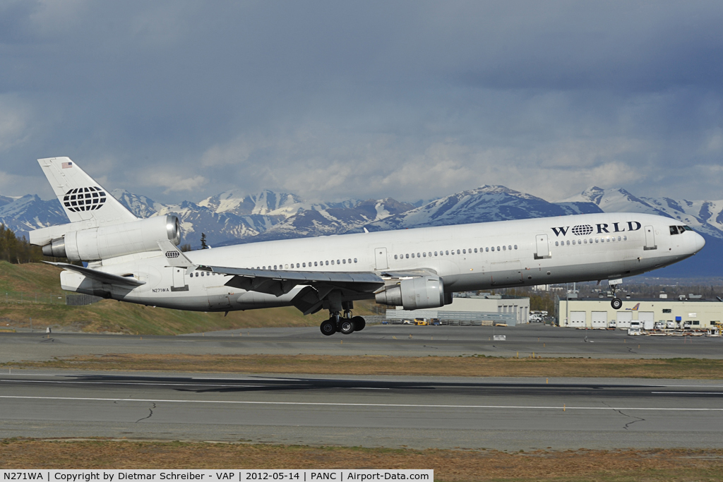 N271WA, 1992 McDonnell Douglas MD-11 C/N 48518, World MD11
