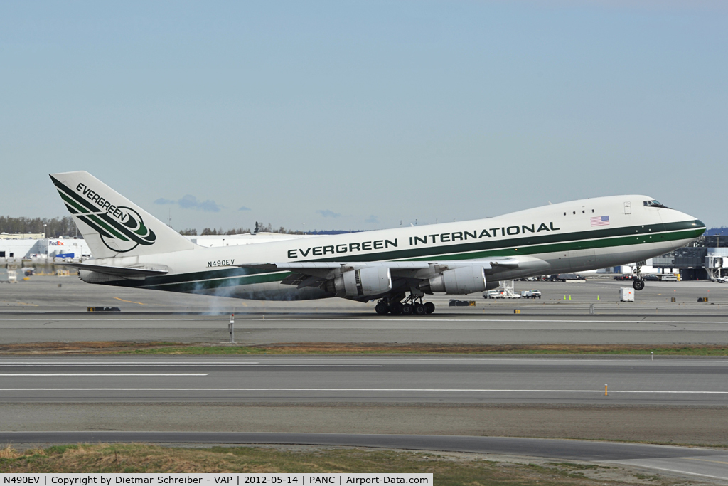N490EV, 1988 Boeing 747-230F C/N 24138, Evergreen Boeing 747-200