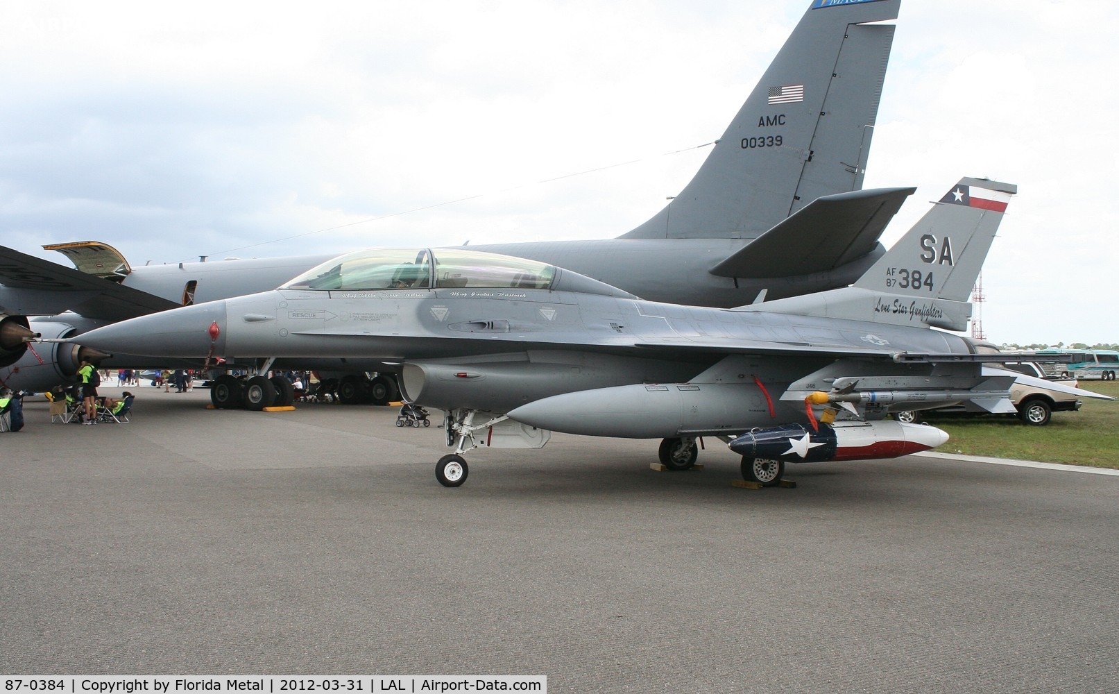 87-0384, 1987 General Dynamics F-16D Fighting Falcon C/N 5D-78, F-16D
