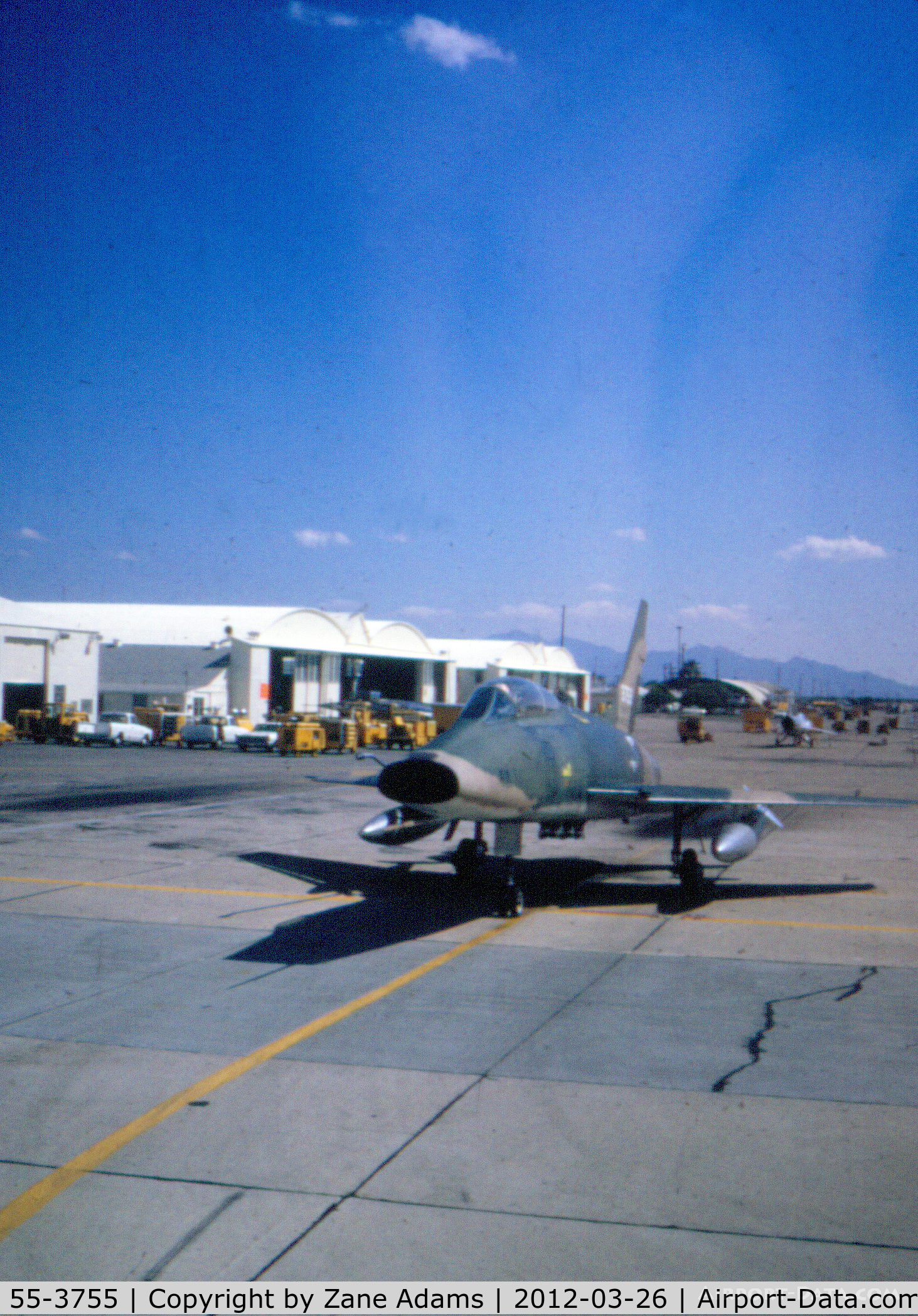 55-3755, 1955 North American F-100D Super Sabre C/N 223-437, Photographed possibly in southeast Asia - scanned from a 35mm slide bought at an estate sale
