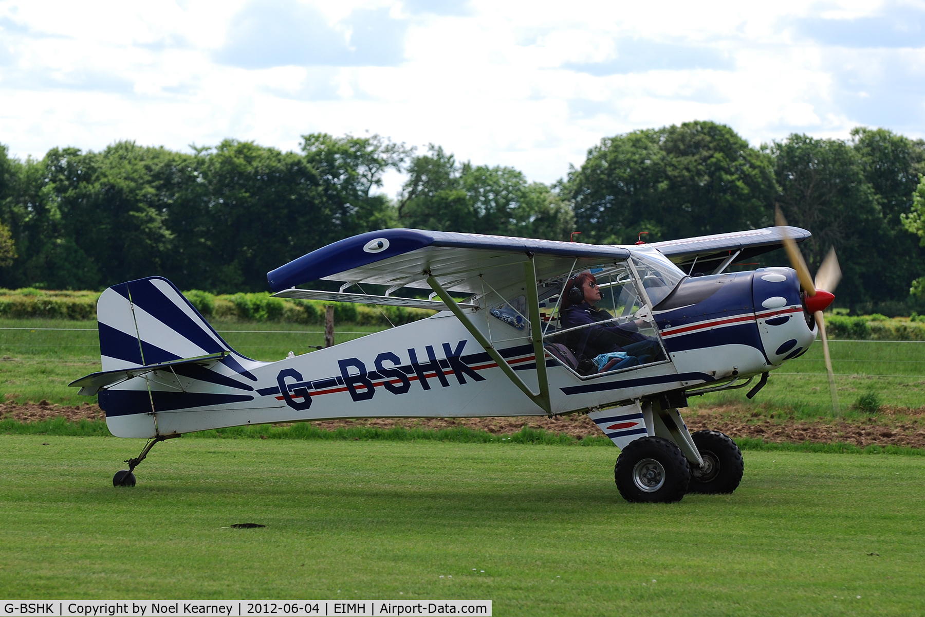 G-BSHK, 1991 Denney Kitfox Mk.2 C/N PFA 172-11752, Ballyboy Fly-in 04-06-2012.