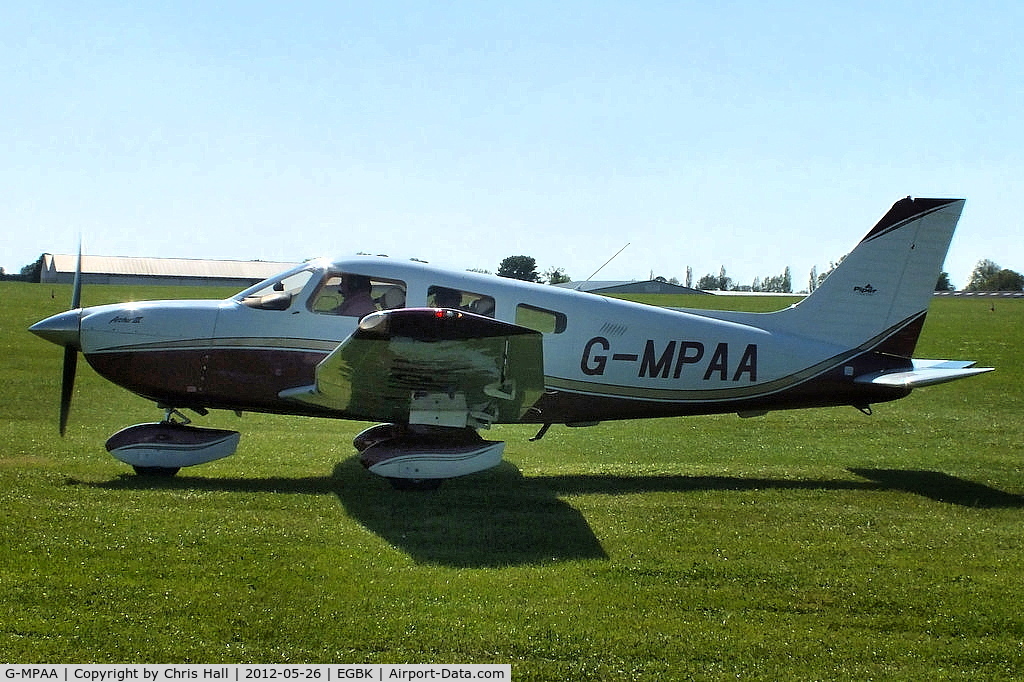 G-MPAA, 2002 Piper PA-28-181 Cherokee Archer III C/N 2843539, at AeroExpo 2012