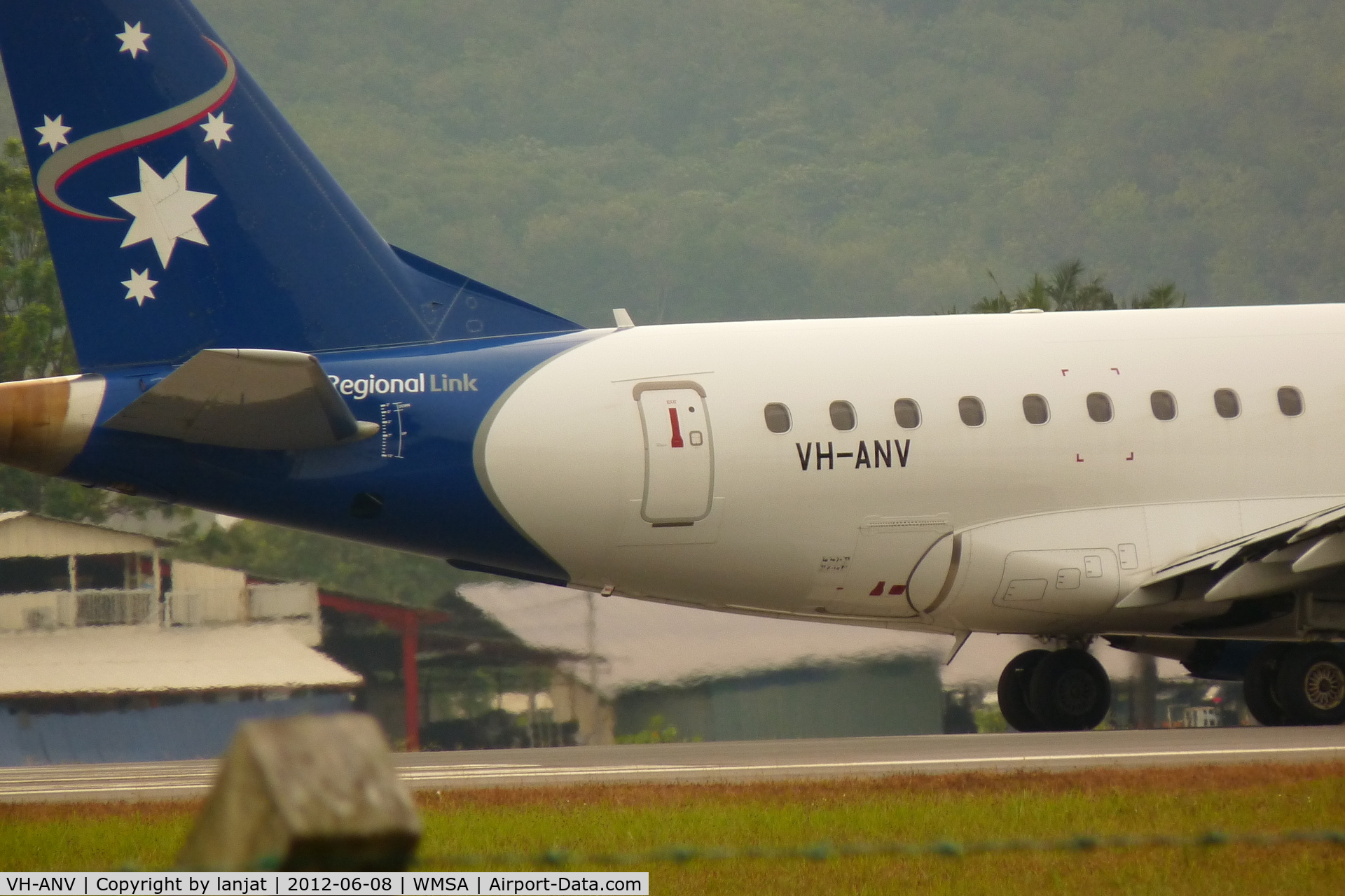 VH-ANV, 2009 Embraer 170LR (ERJ-170-100LR) C/N 17000280, Tail Section
