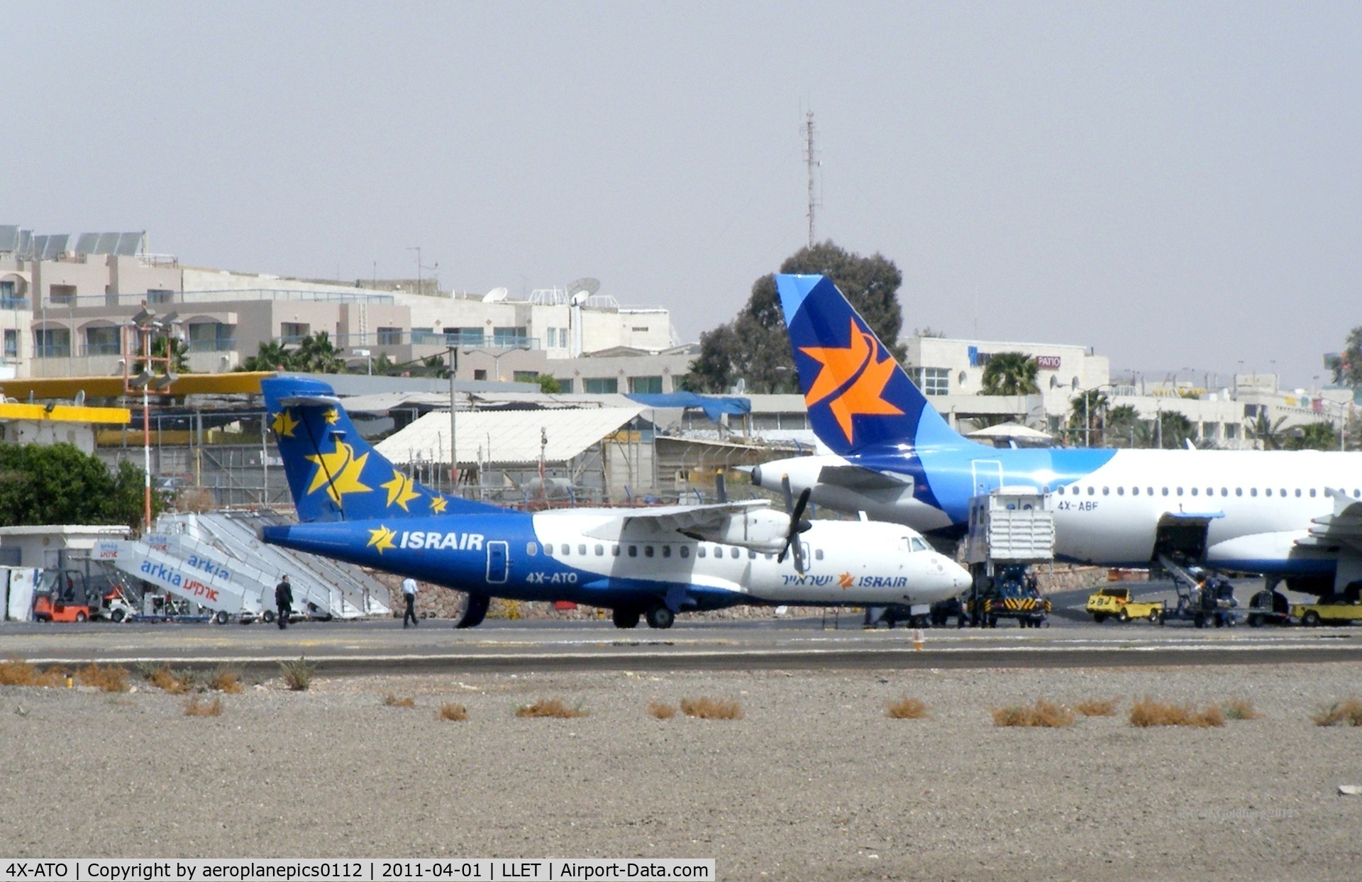 4X-ATO, 1987 ATR 42-320 C/N 064, 4X-ATO at Eilat Airport/J. Hozman Airport.