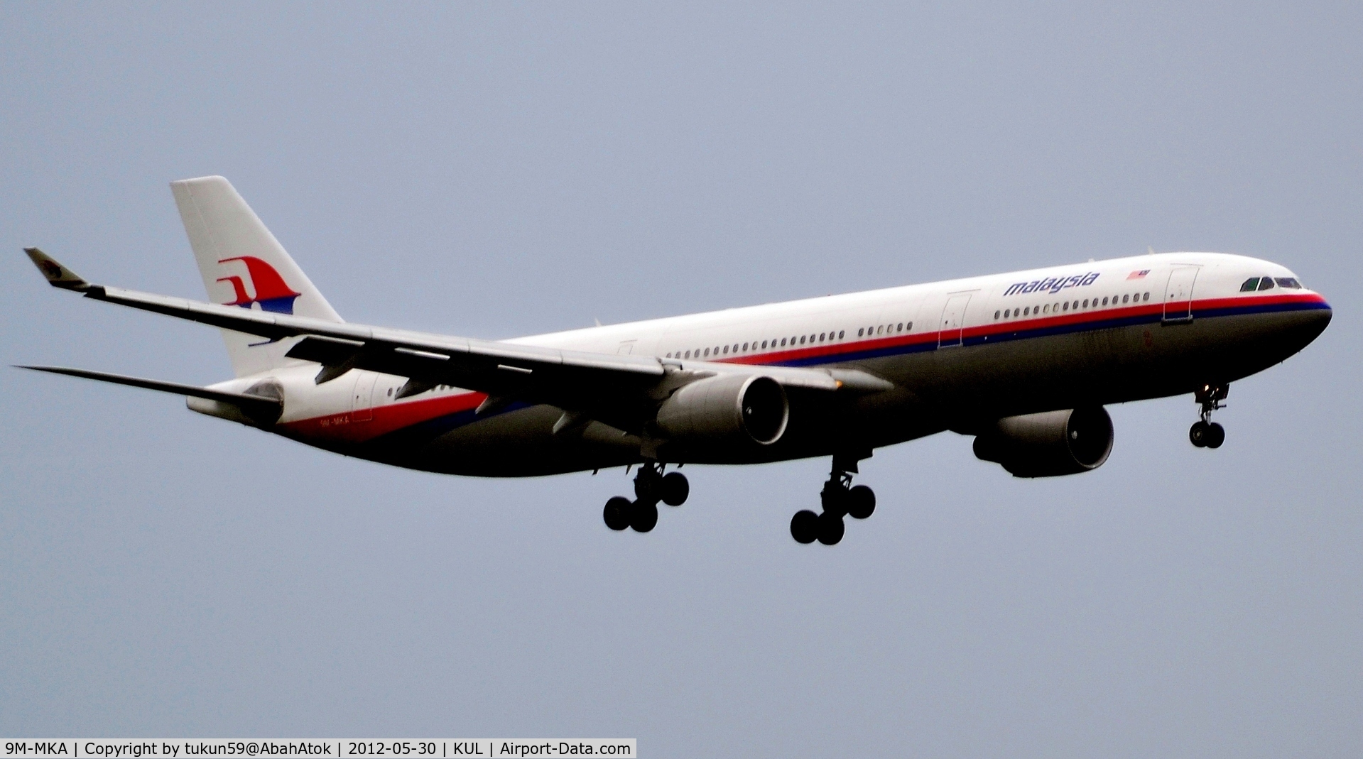9M-MKA, 1995 Airbus A330-322 C/N 067, Malaysia Airlines