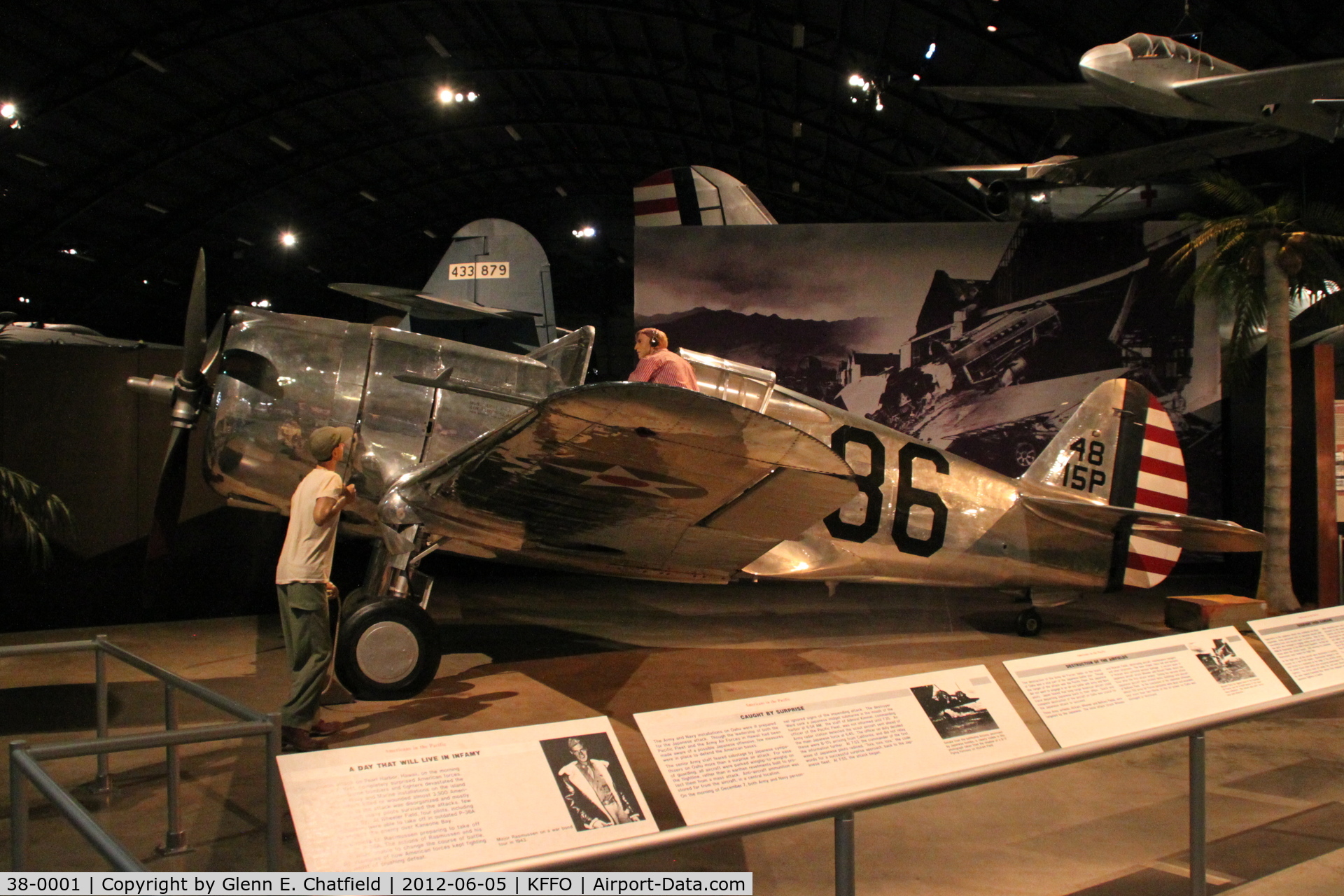 38-0001, 1938 Curtiss P-36 Hawk C/N 12415, At the Air Force Museum