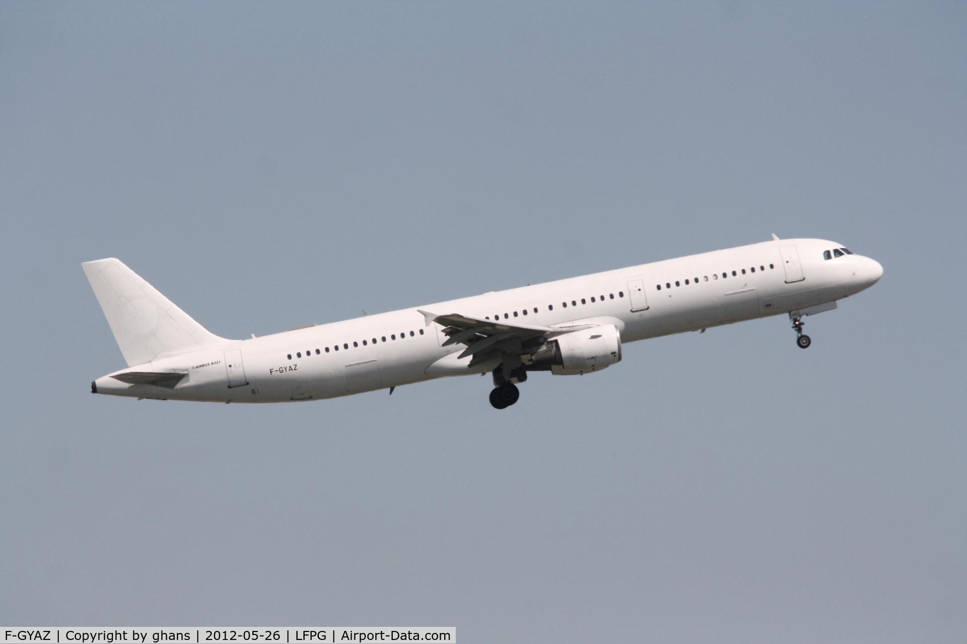 F-GYAZ, 1994 Airbus A321-111 C/N 519, all white