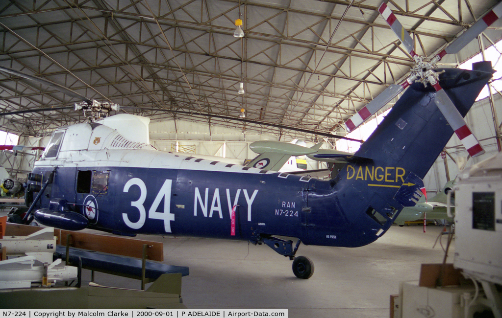 N7-224, Westland Wessex HAS.31A C/N WA224, Westland Wessex HAS.31A at The South Australian Aviation Museum in Port Adelaide, September 2000.