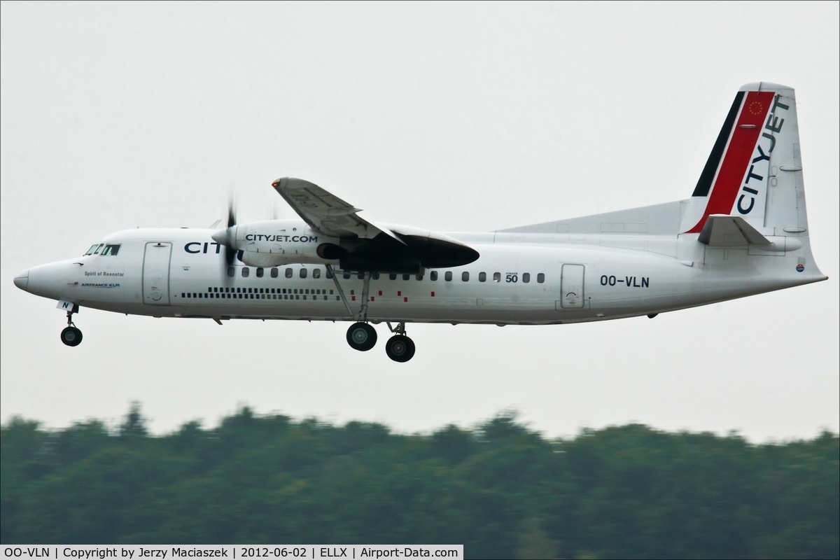 OO-VLN, 1989 Fokker 50 C/N 20145, Fokker 50