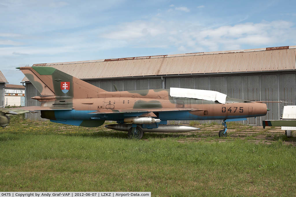 0475, Mikoyan-Gurevich MiG-21UM C/N 04695175, Slovak AF MIG21