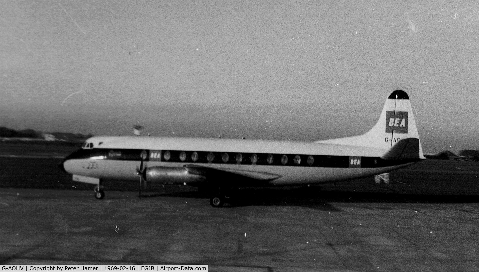 G-AOHV, 1957 Vickers Viscount 802 C/N 170, Guernsey